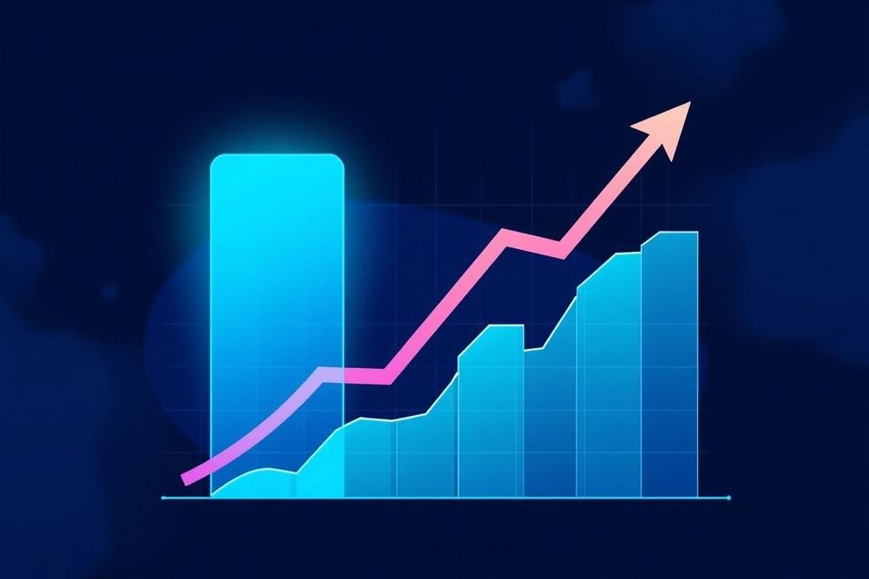 Gráfico mostrando o crescimento das campanhas de marketing com a utilização de IA.